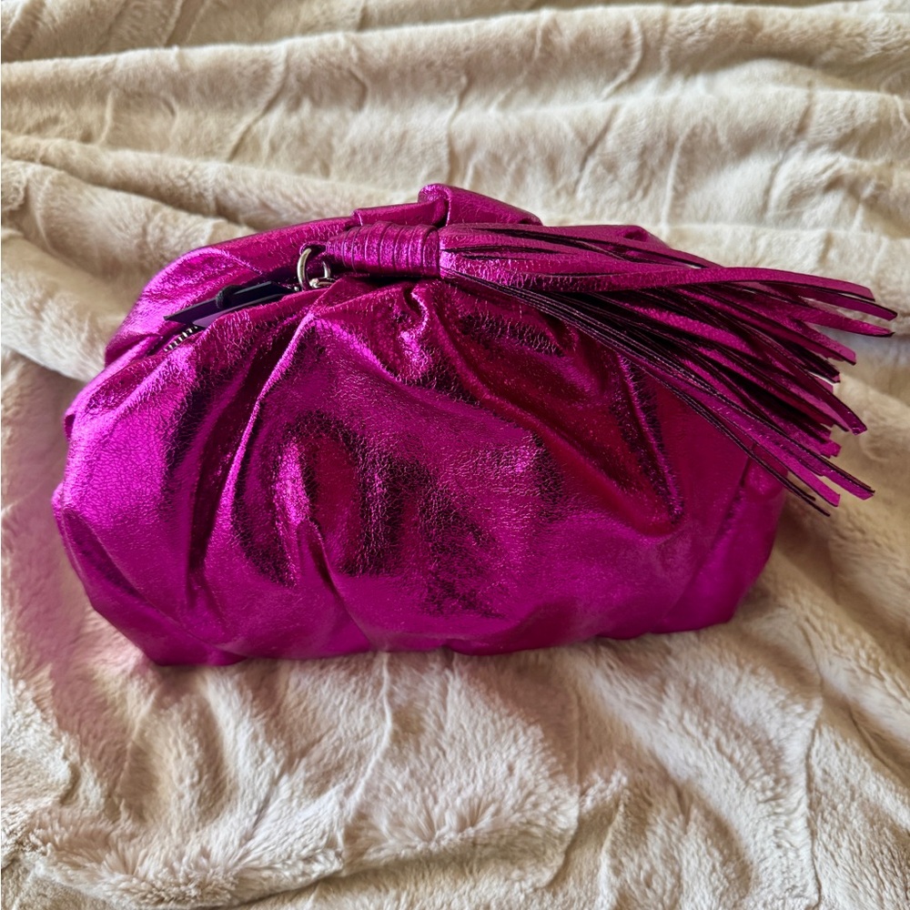 Rebecca Minkoff Ruched Clutch. NWT. Pink